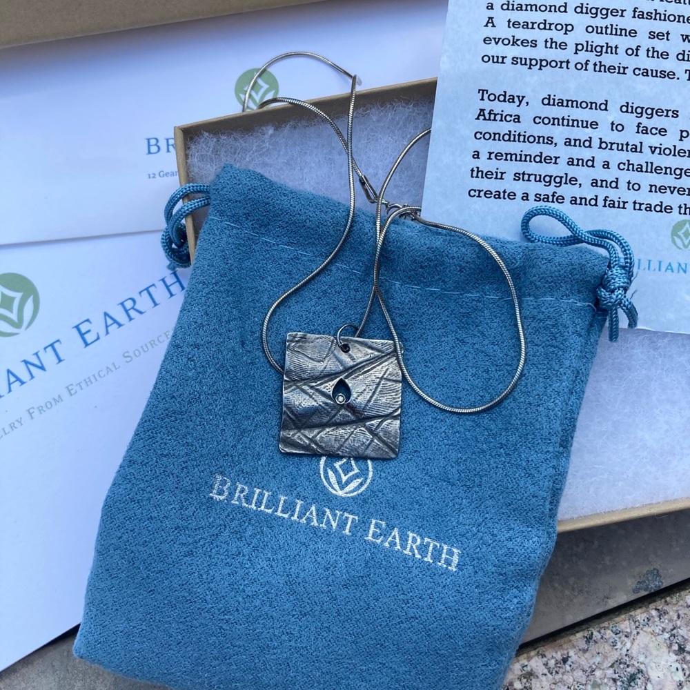 Brilliant Earth SS and Diamond Pendant - Picture 7 of 7